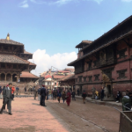 パタンの街並みと地震の傷跡とダルバール広場